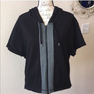 Lucy Medium Short Sleeve Hooded Zip Up